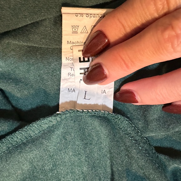 Long & green tee shirt tank dress - Picture 8 of 12